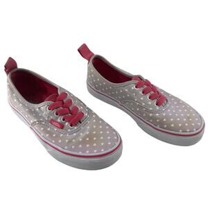 VANS Kids sz 1.5 Girls Polka Dots and Hot Pink
